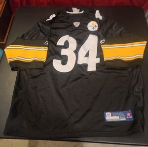 Reebok Black and Yellow Football Jersey 34 Mendenhall NFL